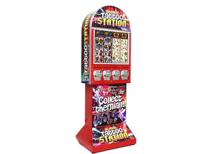 Sticker vending tattoos machines 142cm 53kgs coloful metal PC for video arcade