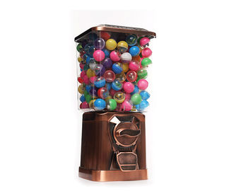 Bronze color PC globe 1-6 coins operated plastic balls vending machine with CE